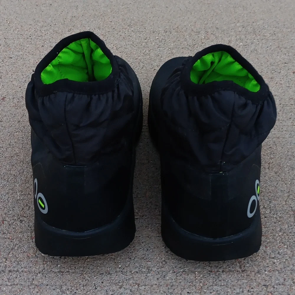Oofos Oomg Bootie Black Recovery Comfort Ankle Boots